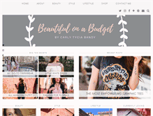 Tablet Screenshot of beautifulonabudget.com